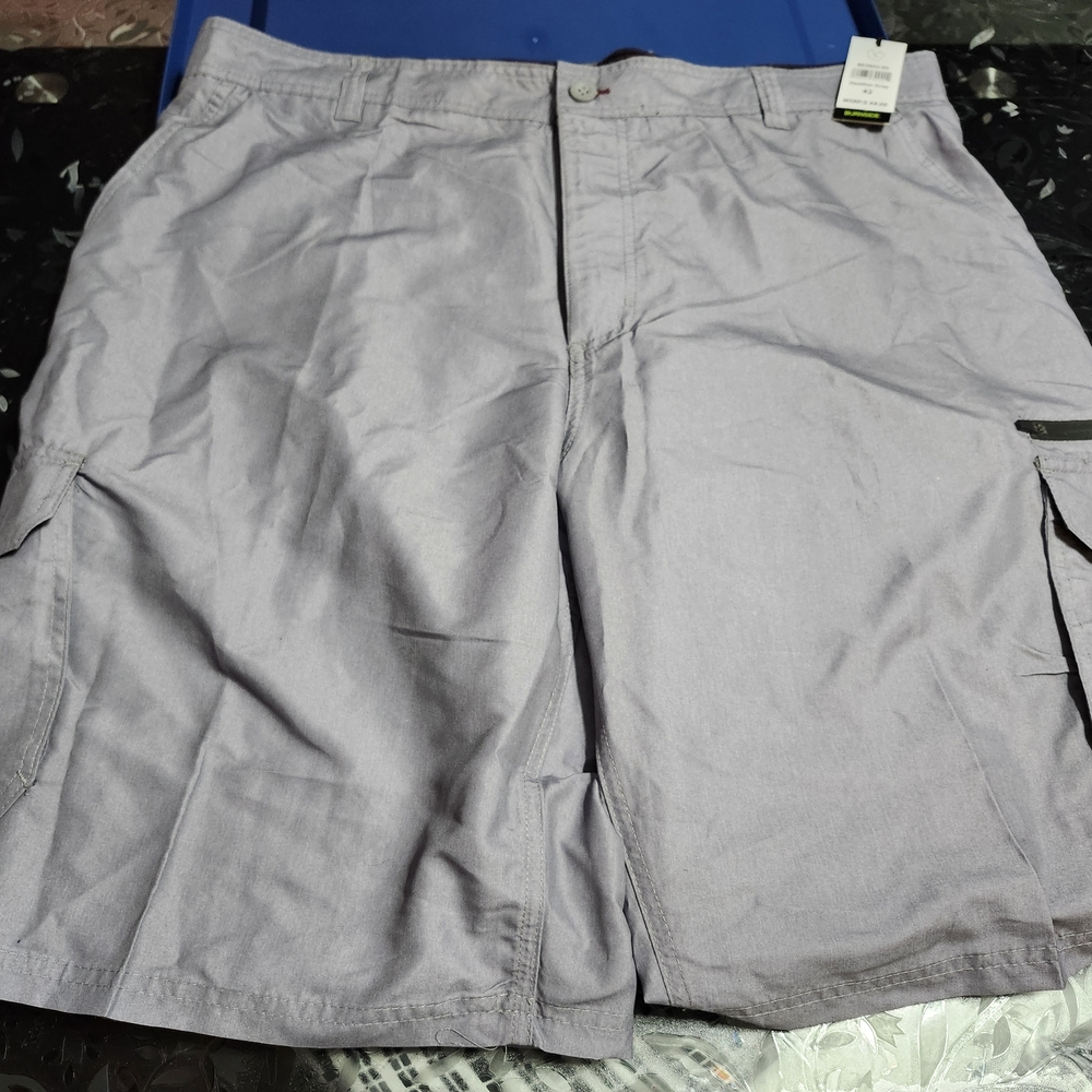 Burnside Gray Cargo Shorts Lightweight Design